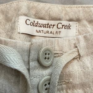 Coldwater creek linen trouser's size 12